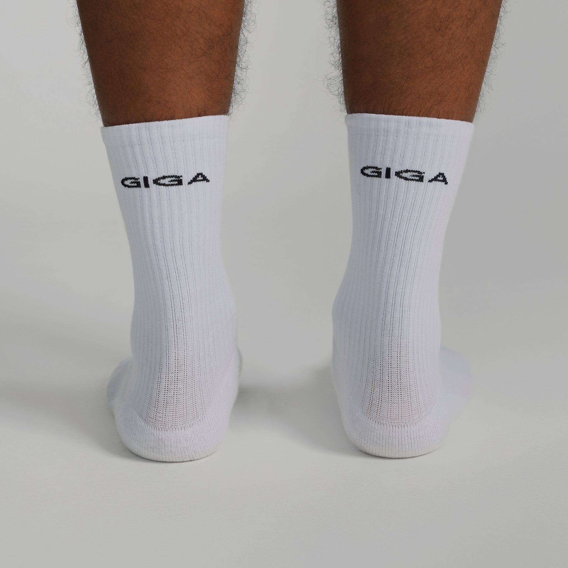 GIGA Socks in white back view
