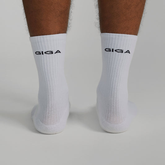 GIGA Socks in white back view